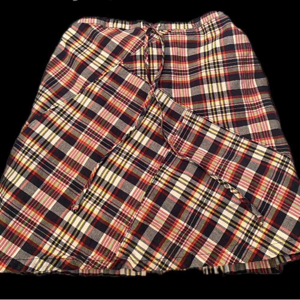 Plaid Wrap Skirt
